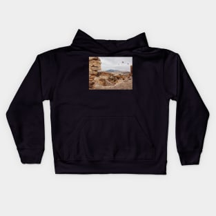 Three Birds Over Landfill in Morocco Kids Hoodie